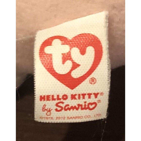 Ty Beanie Buddies Hello Kitty 6" Lollipop Polka Dot Dress Bow Plush 2012 - Picture 9 of 10